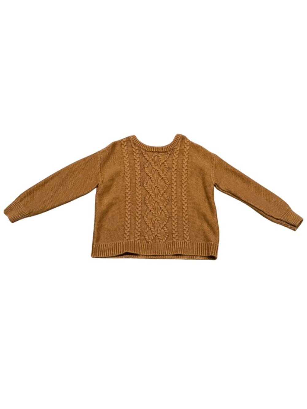 Baby Gap Camel Brown Cable Knit Pullover Sweater
